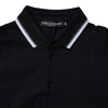 Dolce &amp; Gabbana – Schwarzes Poloshirt aus Baumwolle mit Kronenkragen