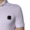 Dolce & Gabbana White Cotton Logo Collared Polo T-shirt