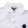 Dolce & Gabbana White Cotton Logo Collared Polo T-shirt