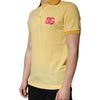 Dolce &amp; Gabbana – Gelbes Poloshirt aus Baumwolle mit Logo und Kragen