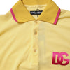 Dolce &amp; Gabbana – Gelbes Poloshirt aus Baumwolle mit Logo und Kragen