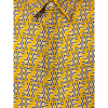 Fendi Yellow Silk Shortsleeve Shirt