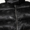 Dolce & Gabbana Black Padded Puffer Hooded Full Zip Cropped Jacket