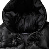 Dolce & Gabbana Black Padded Puffer Hooded Full Zip Cropped Jacket