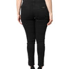 Dolce & Gabbana Black Cotton Mid Waisted Skinny Denim Jeans