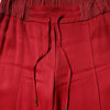 Dolce & Gabbana Red Viscose Straight Fit Pants