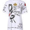 Dolce & Gabbana White Short-Sleeved Printed Jersey T-shirt