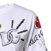 Dolce & Gabbana White Short-Sleeved Printed Jersey T-shirt