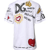 Dolce & Gabbana White Short-Sleeved Printed Jersey T-shirt