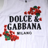 Dolce & Gabbana White Floral Printed Cotton Sleeveless T-shirt