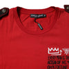 Dolce & Gabbana Red Cotton Round Neck Short Sleeves T-shirt