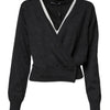 Dolce & Gabbana Grey Cashmere Deep V-neck Pullover Sweater