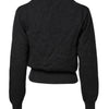 Dolce & Gabbana Grey Cashmere Deep V-neck Pullover Sweater