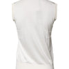 Dolce & Gabbana Cream Sleeveless Silk Round Neck Tank Top