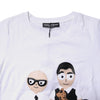 Dolce & Gabbana White Cotton #DGFAMILY Embroidery T-shirt