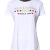 Dolce & Gabbana White Printed Round Neck Top Cotton T-shirt
