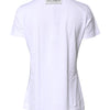 Dolce & Gabbana White Printed Round Neck Top Cotton T-shirt