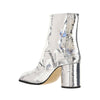 Margiela Gray Calf Leather Bos Taurus Ankle Boots