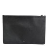 Dolce & Gabbana Black Calfskin Crown Embellished Clutch Pouch Bag