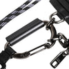 Dolce & Gabbana Black Leather Lanyard Zip Around Card Holder Wallet