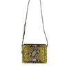 Dolce & Gabbana Green Exotic Leather DG Plaque Crossbody Clutch Bag
