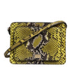 Dolce & Gabbana Green Exotic Leather DG Plaque Crossbody Clutch Bag