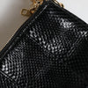 Dolce & Gabbana Black Exotic Leather Shoulder Sling Clutch Bag