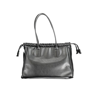 Mario Valentino Black Polyurethane Women Handbag