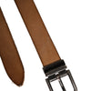 Dolce & Gabbana Brown Leather Silver Tone Metal Buckle Belt