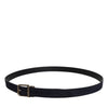 Dolce & Gabbana Black Goat Leather Metal Buckle Classic Belt