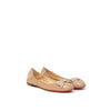 Christian Louboutin Beige Patent Leather Ballet Flats