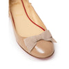Christian Louboutin Beige Patent Leather Ballet Flats