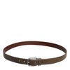 Dolce & Gabbana Brown Leather Classic Metal Logo Buckle Belt