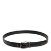 Dolce & Gabbana Black Brown Leather Classic Metal Buckle Belt