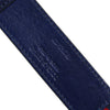Dolce & Gabbana Blue Cotton Leather Printed Metal Buckle Belt