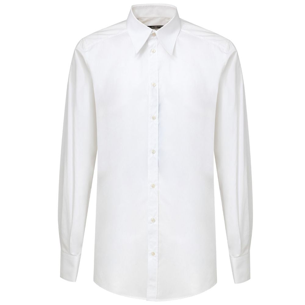 Chemise en coton blanc Dolce &amp; Gabbana
