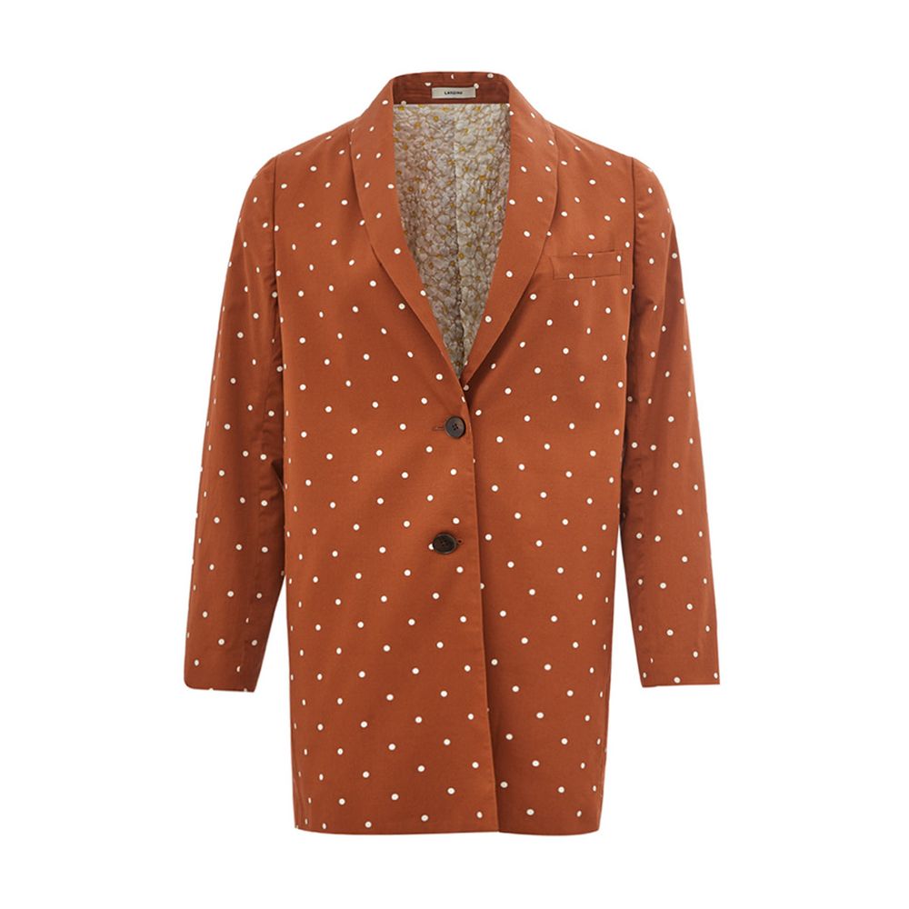 Lardini Brown Cotton Trench Coat