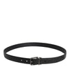 Dolce & Gabbana Black Calf Leather Classic Metal Buckle Belt