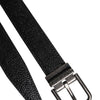 Dolce & Gabbana Black Calf Leather Classic Metal Buckle Belt