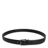 Dolce & Gabbana Black Calf Leather Classic Metal Buckle Belt