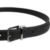Dolce & Gabbana Black Calf Leather Classic Metal Buckle Belt