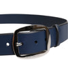 Dolce & Gabbana Blue Calf Leather Classic Metal Buckle Belt