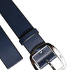 Dolce & Gabbana Blue Calf Leather Classic Metal Buckle Belt