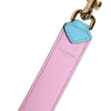 Dolce & Gabbana Pink Blue Leather Handle Bag Shoulder Strap