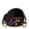 Dolce & Gabbana Black Cotton Printed Bag Shoulder Strap