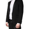 Dolce & Gabbana Black Single Breasted Men Coat MARTINI Blazer