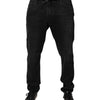 Dolce & Gabbana Black Cotton Skinny Men Denim Jeans