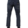 Dolce & Gabbana Blue Cotton Stretch Skinny Men Denim Jeans