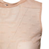 Dolce &amp; Gabbana Beiges ärmelloses Nylon-Tanktop mit Logo-Monogramm