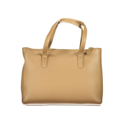 Mario Valentino Beige Polyurethane Women Handbag